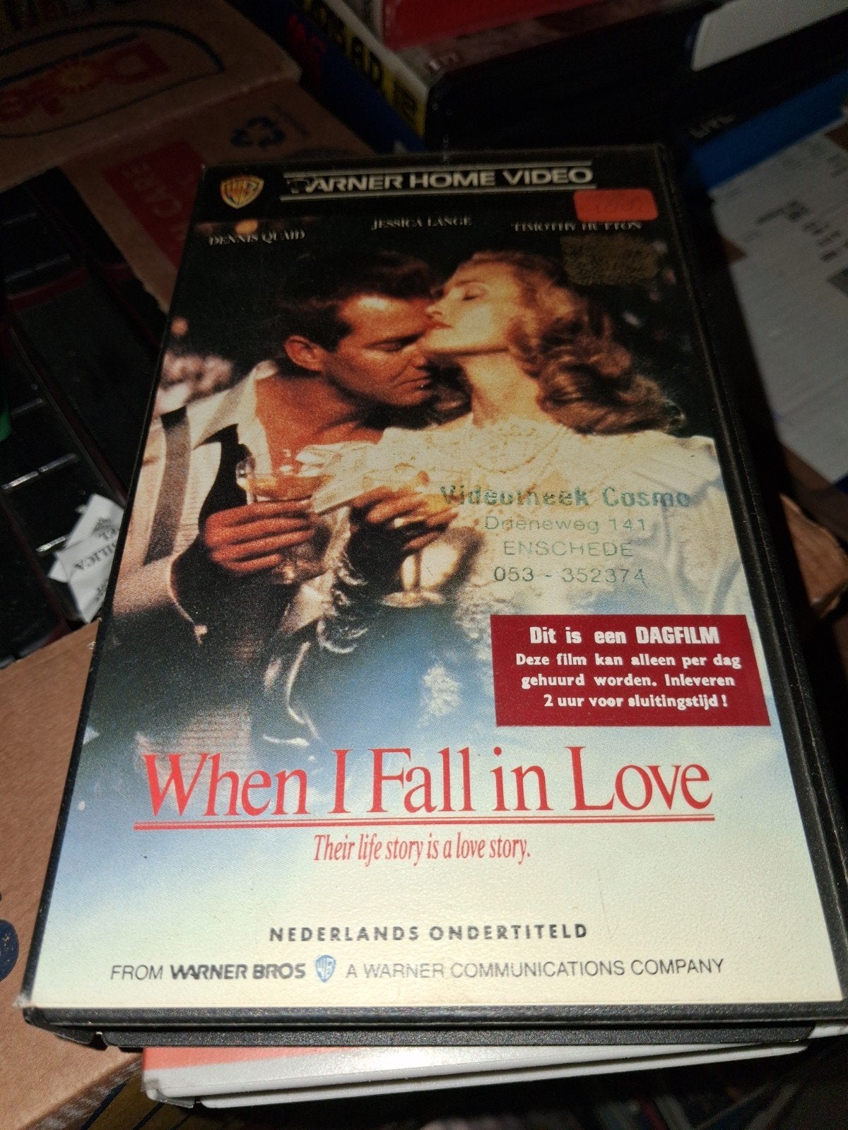 Vhs ex-rental - When I Fall In Love, Cd's en Dvd's, VHS | Film, Vanaf 16 jaar, Ophalen of Verzenden, Gebruikt, Horror