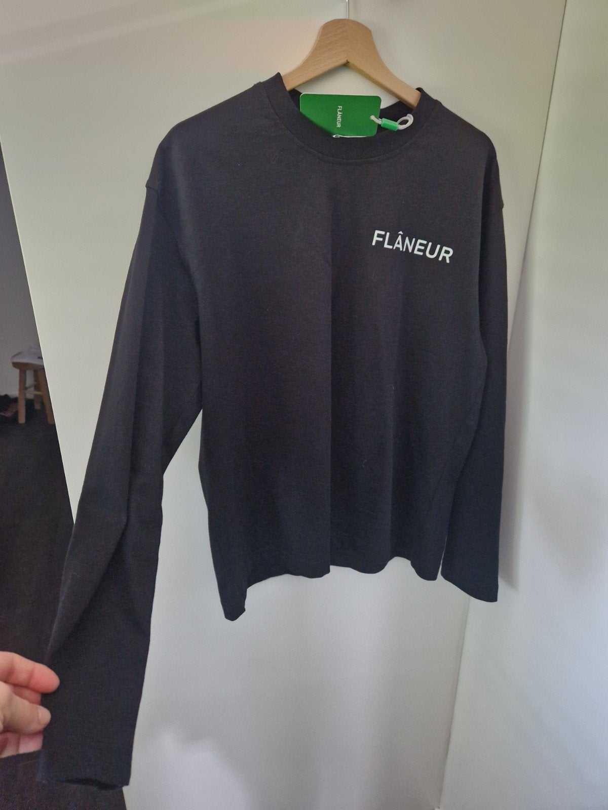 Long sleeve flaneur maat s zwart, Kleding | Heren, Truien en Vesten, Ophalen of Verzenden, Nieuw, Zwart