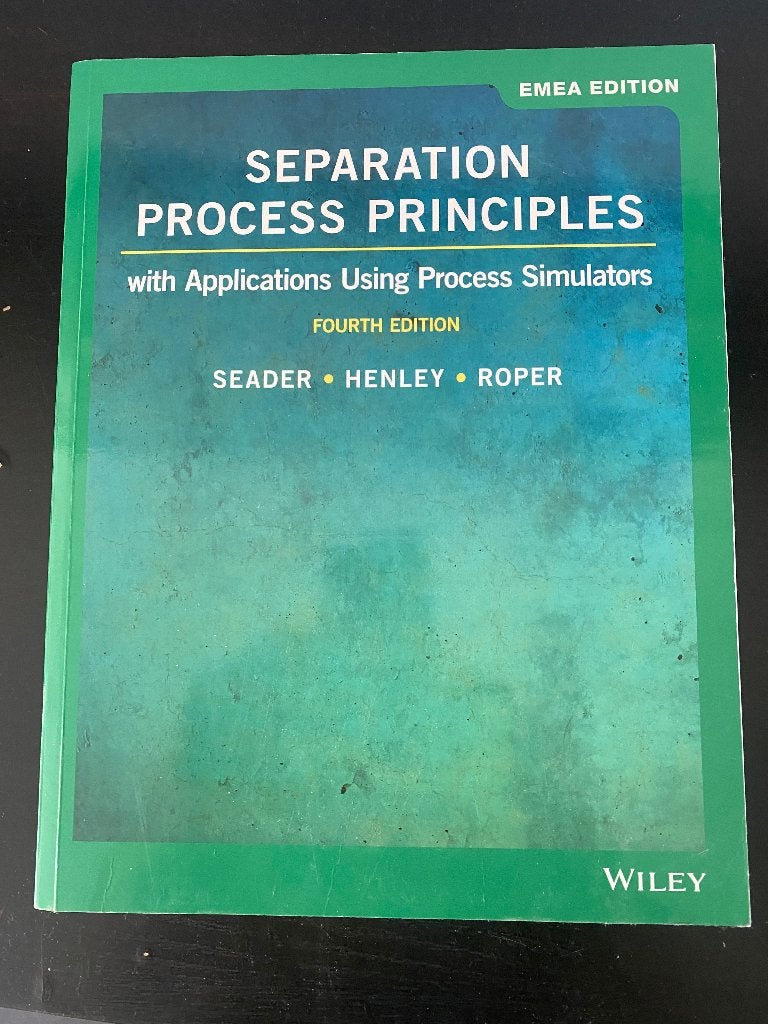 Separation Process Principles 4th ed, Boeken, Ophalen, Beta, Zo goed als nieuw, HBO