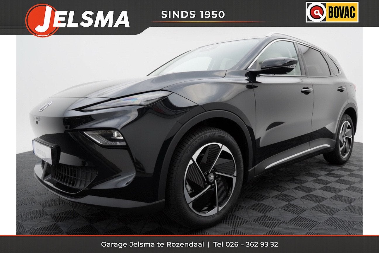 MG MGS5 EV Luxury 64 kWh, Nieuw | Rijklaar prijs (bj 2026), Auto's, 12 maanden, Gebruikt, Leder en Stof, Zwart