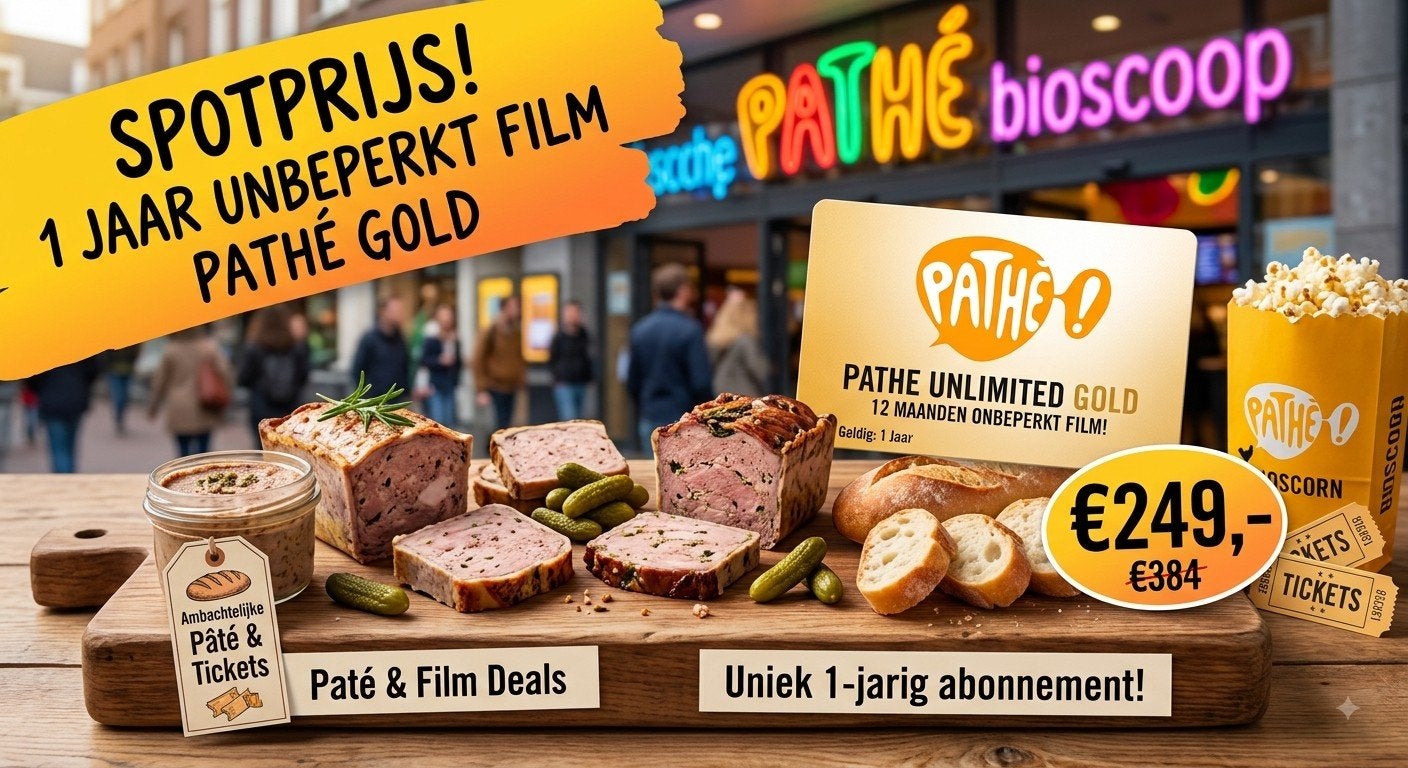 Pathé Unlimited Gold Jaarabonnement  Onbeperkt Bioscoop, Tickets en Kaartjes, Eén persoon, Drama, Vrijkaartje alle films