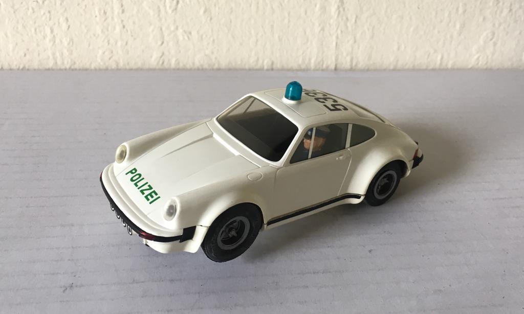 Fleischmann oude Porsche 911 Polizei racebaanauto, Verzenden, Gebruikt, Auto, Overige merken