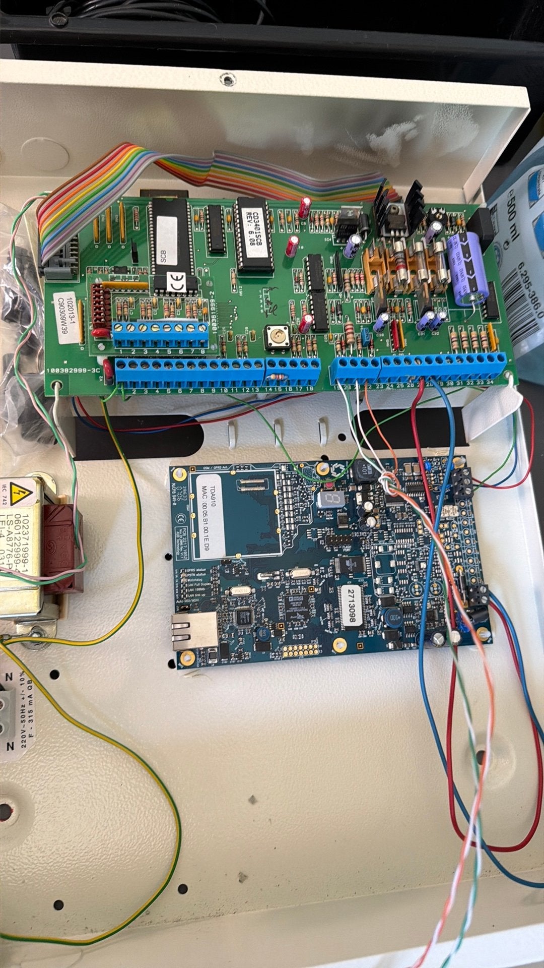Aritech CD34 met RD6201 en ASB TDA910, Doe-het-zelf en Verbouw, Alarmsystemen, Gebruikt, Ophalen of Verzenden, Compleet systeem