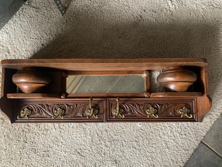 Oude kapstok TEAB, Huis en Inrichting, Woonaccessoires | Kapstokken, Gebruikt, Minder dan 100 cm, Hout, Ophalen