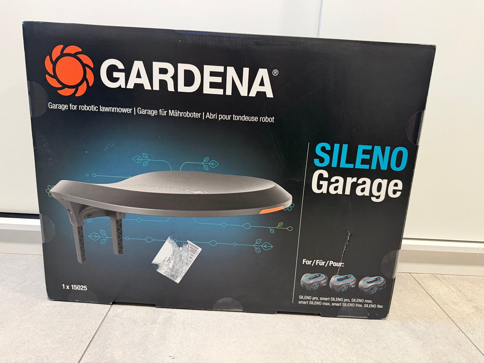 Gardena overkapping Smart Sileno Garage Afdak Robotmaaier, Tuin en Terras, Robotmaaiers, Ophalen of Verzenden, Nieuw, Minder dan 20 cm