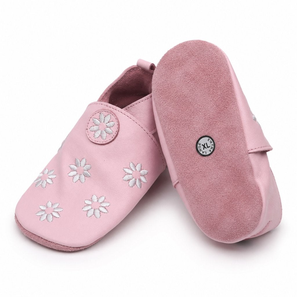 OXXY babyslofjes met bloemen – roze – maat XL (maat 24), Schoentjes, Meisje, ., Nieuw