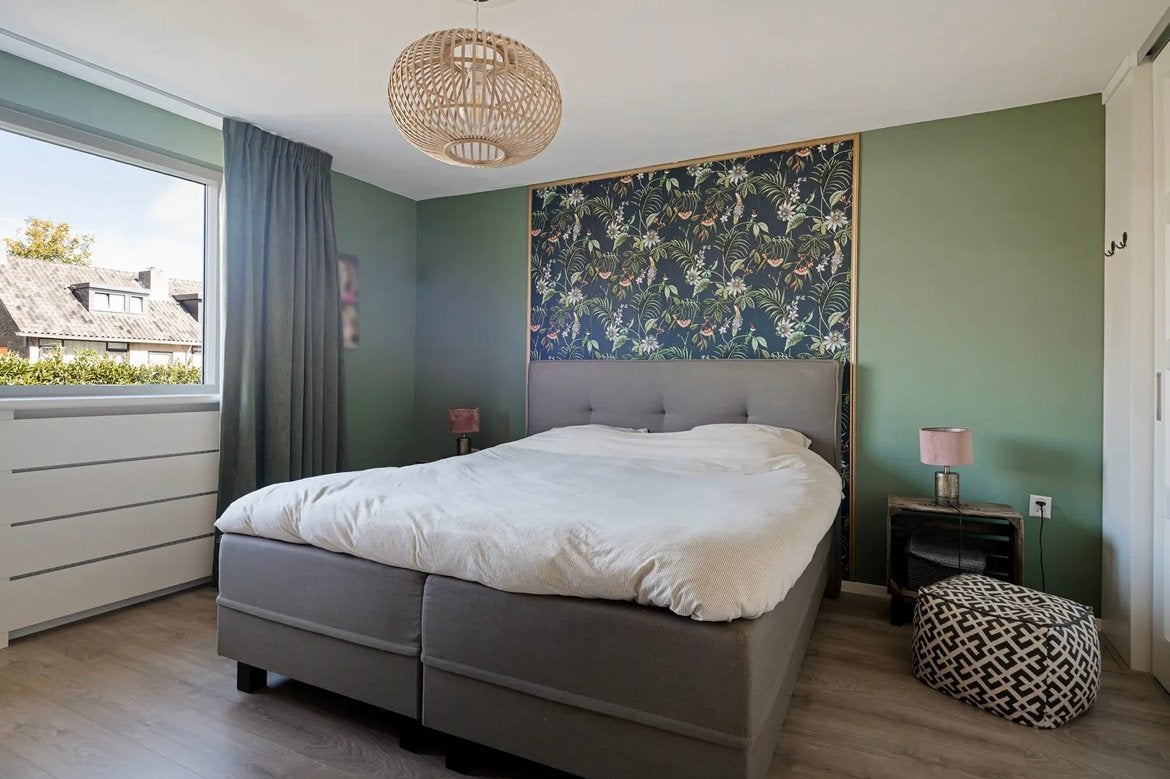 Swiss Sense Boxspring 180x210 cm - Wegens verhuizing, Huis en Inrichting, Slaapkamer | Boxsprings, Ophalen, Gebruikt, Bruin, 210 cm