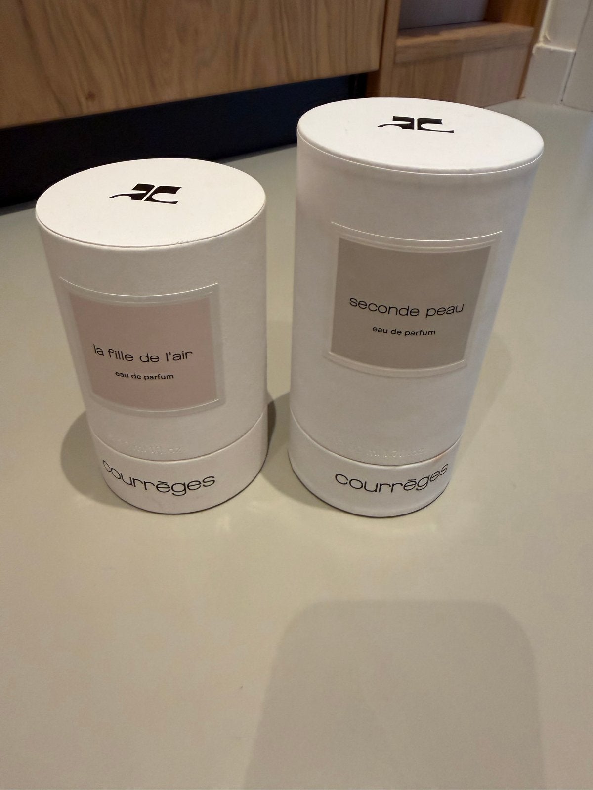Courrèges La Fille de l'Air & Seconde Peau Eau de Parfum, Ophalen of Verzenden, Zo goed als nieuw