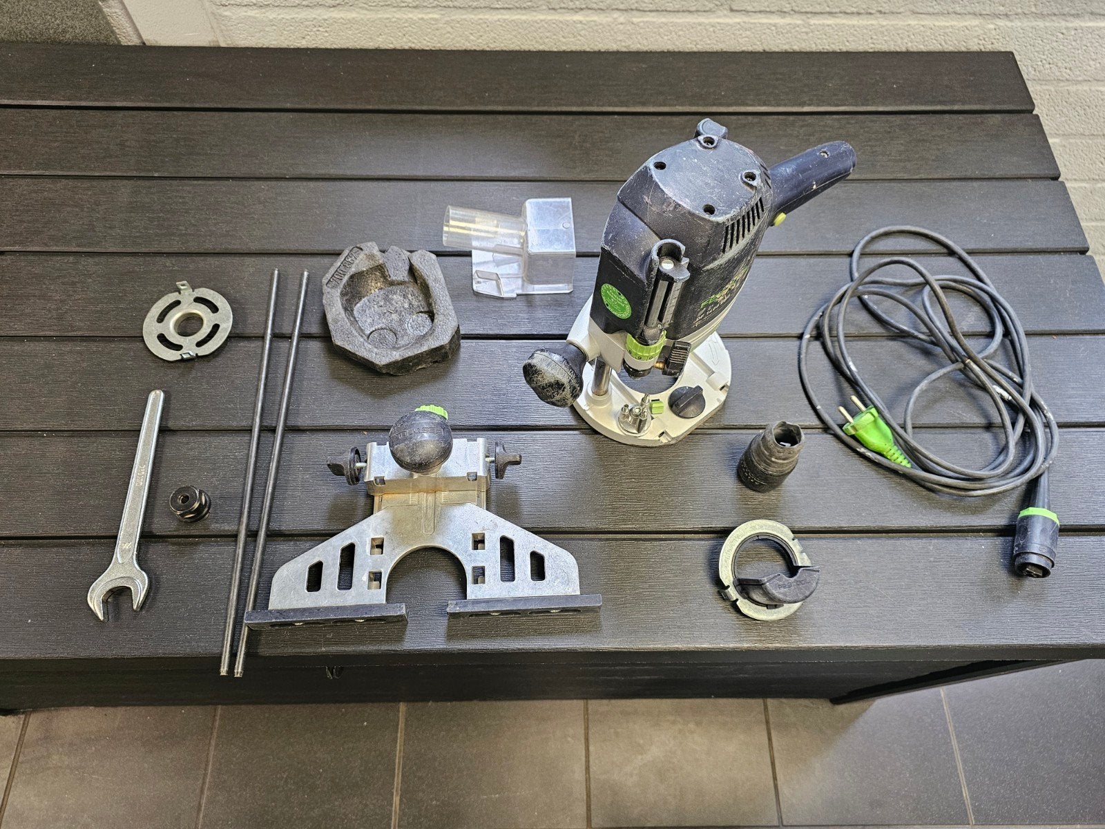 Festool OF 1400 EBQ + systainer en toebehoren, Doe-het-zelf en Verbouw, Ophalen, Gebruikt, Bovenfrees, Festool