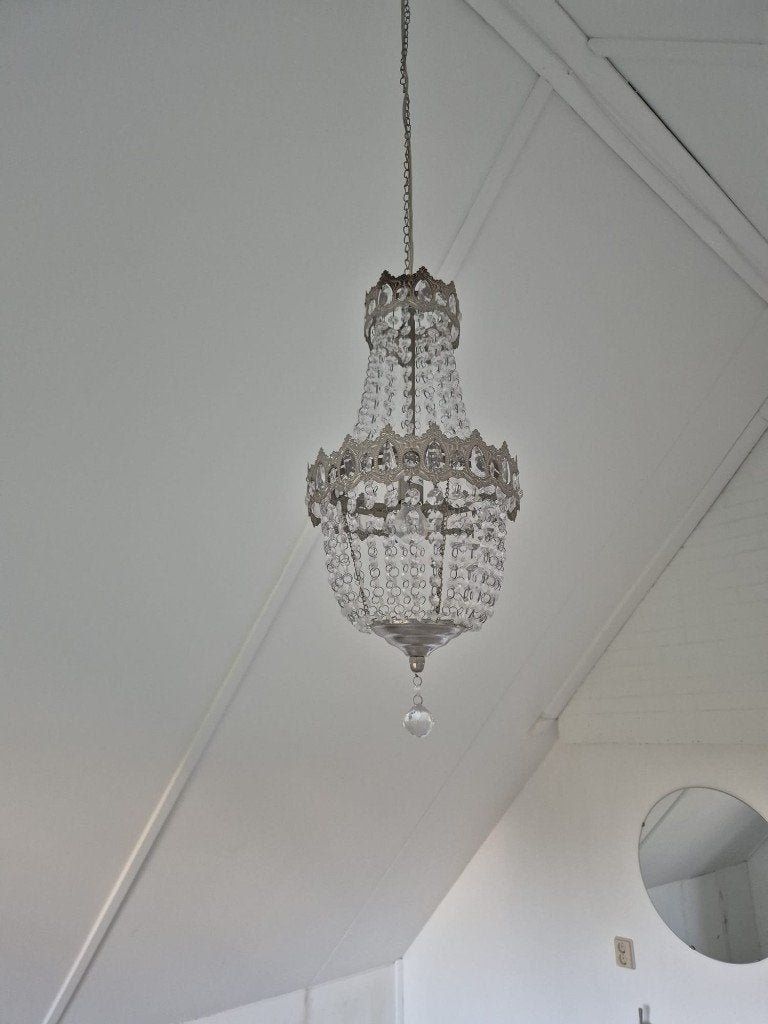 Kroonluchter lamp, Huis en Inrichting, Lampen | Kroonluchters, Ophalen, Gebruikt, Kunststof, Kroonluchter