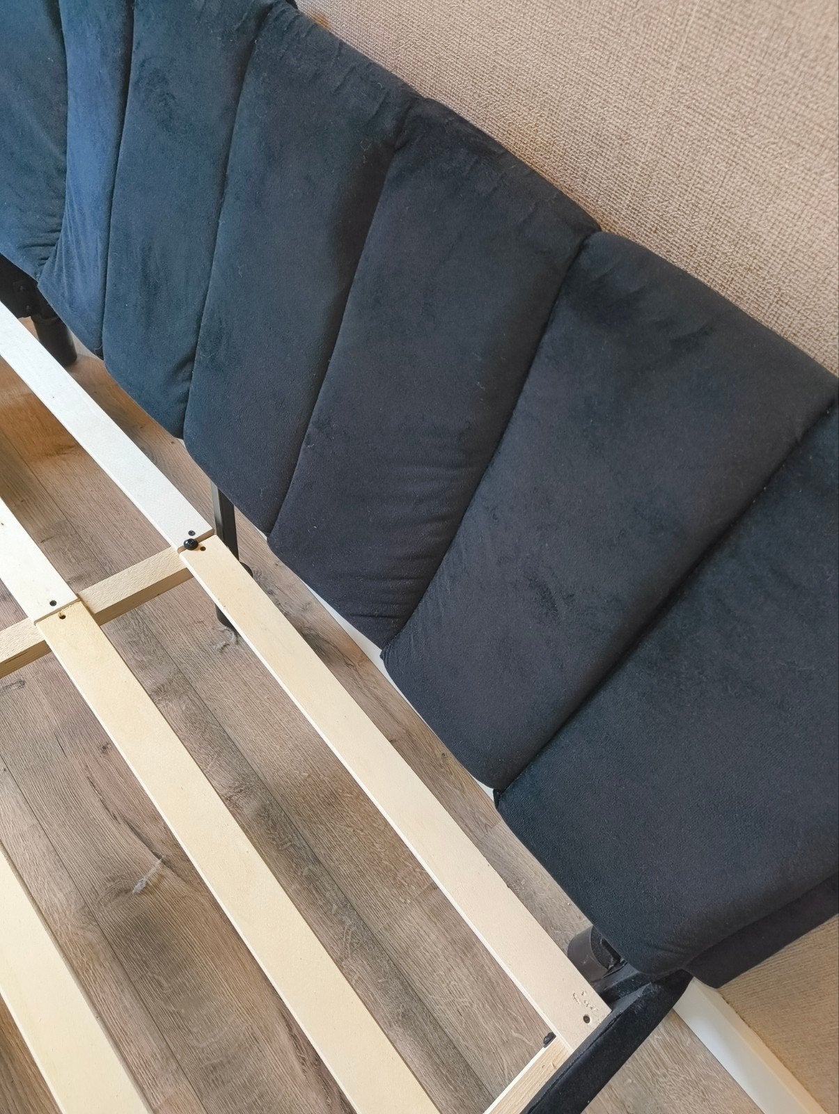Bed 140 x 200, Ophalen, Zwart, Tweepersoons, 140 cm