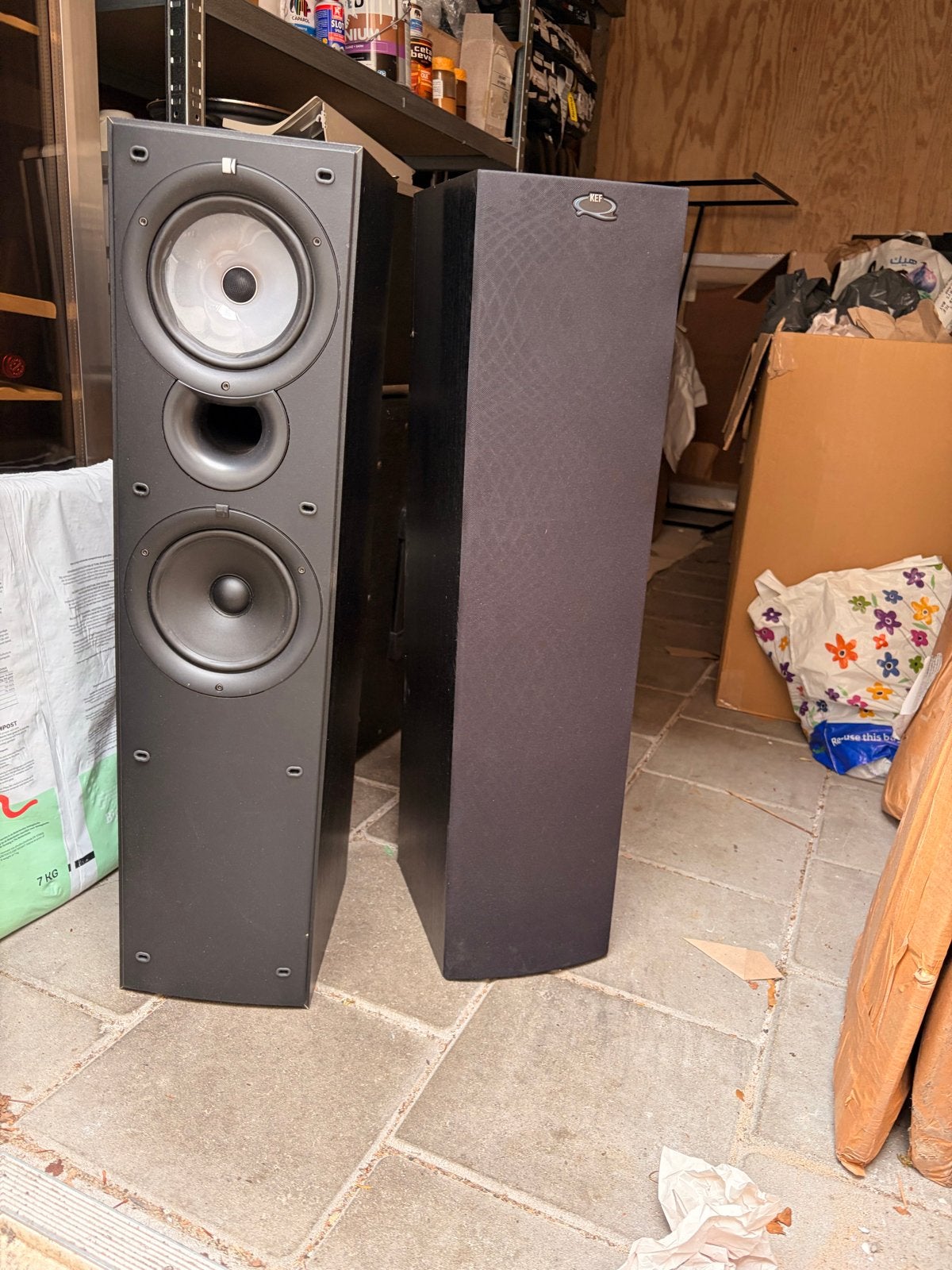 KEF Q55 Vloerstaande Luidsprekers - Krachtig Geluid, Audio, Tv en Foto, Luidsprekers, Ophalen, Vloerstaande luidspreker, Gebruikt