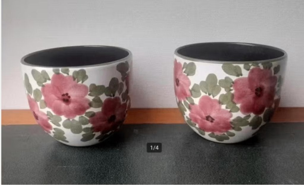 Vintage West Germany Bloempot Set, Ophalen of Verzenden