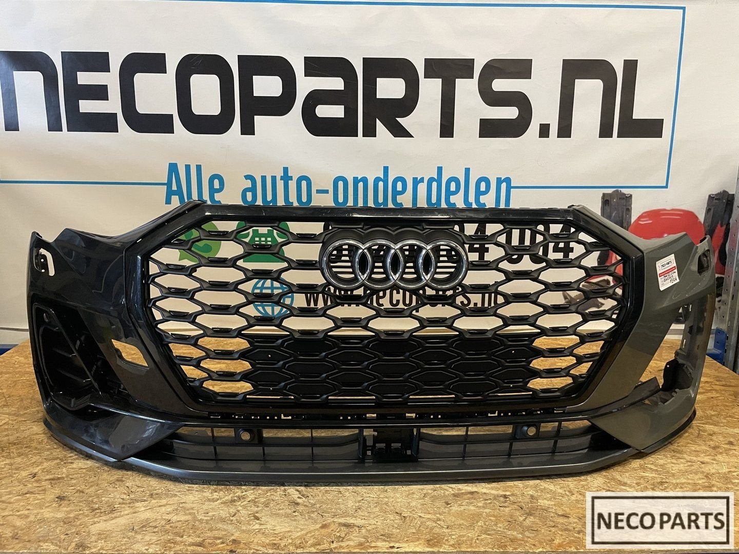 AUDI Q3 83A S LINE SLINE BUMPER VOORBUMPER ORIGINEEL, Gebruikt, -, -, -