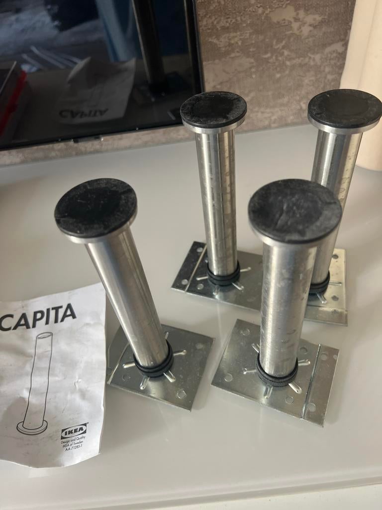IKEA Capita poten (4 stuks) - Verstelbaar, Ophalen of Verzenden, Gebruikt