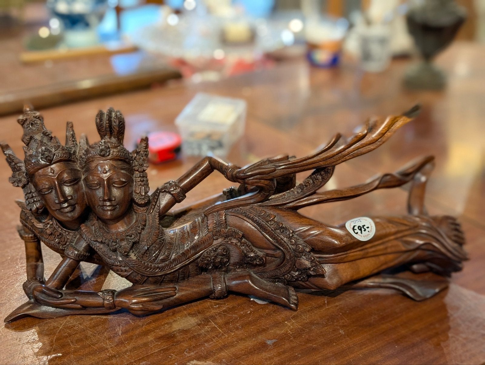Houtsnijwerk Indonesië Bali midden vorige eeuw. 46 cm la €95, Antiek en Kunst, Ophalen