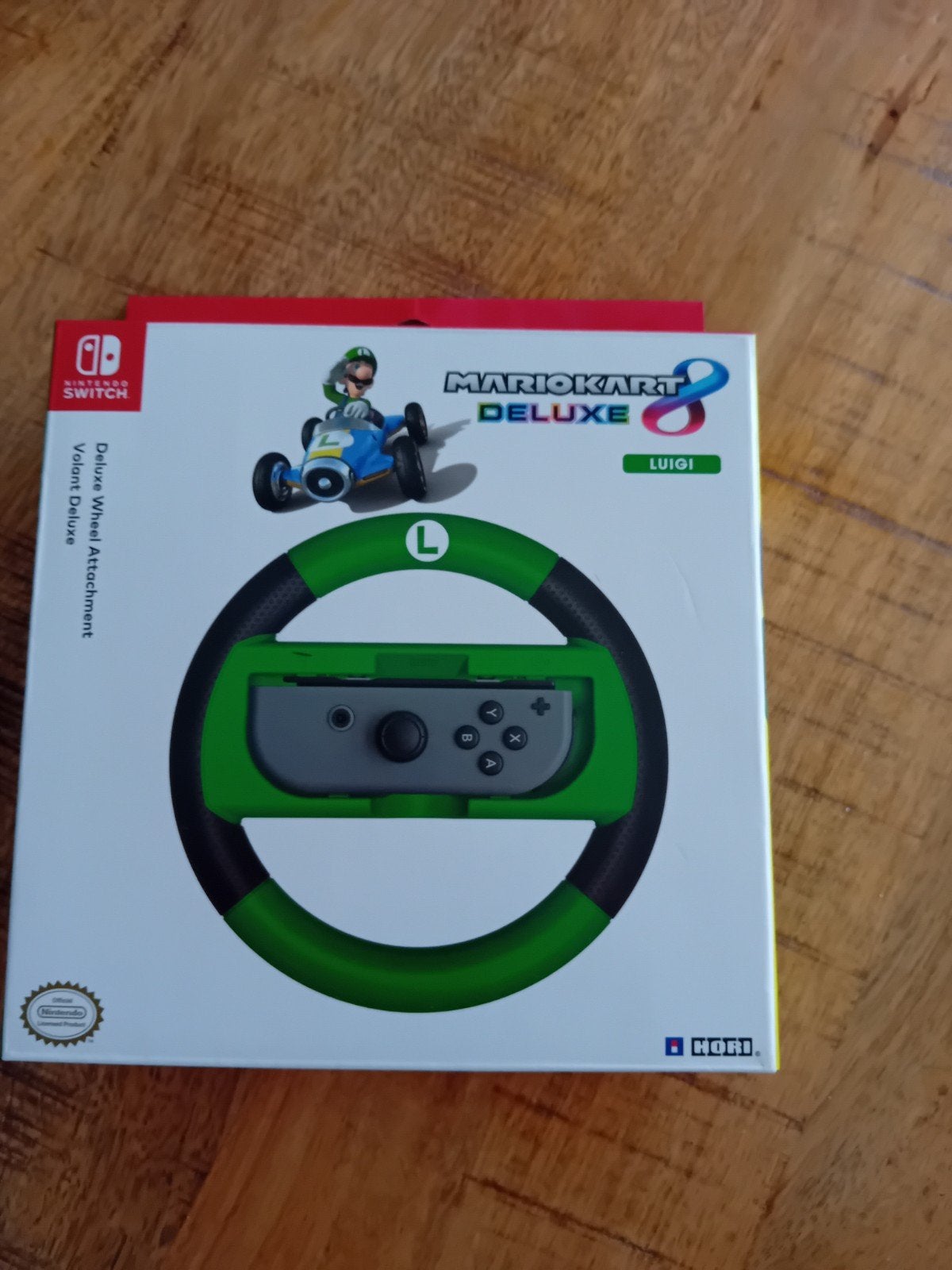 Hori Mario Kart Deluxe Stuur Luigi voor Nintendo Switch, Ophalen of Verzenden, Zo goed als nieuw, Zonder controller, Switch Original