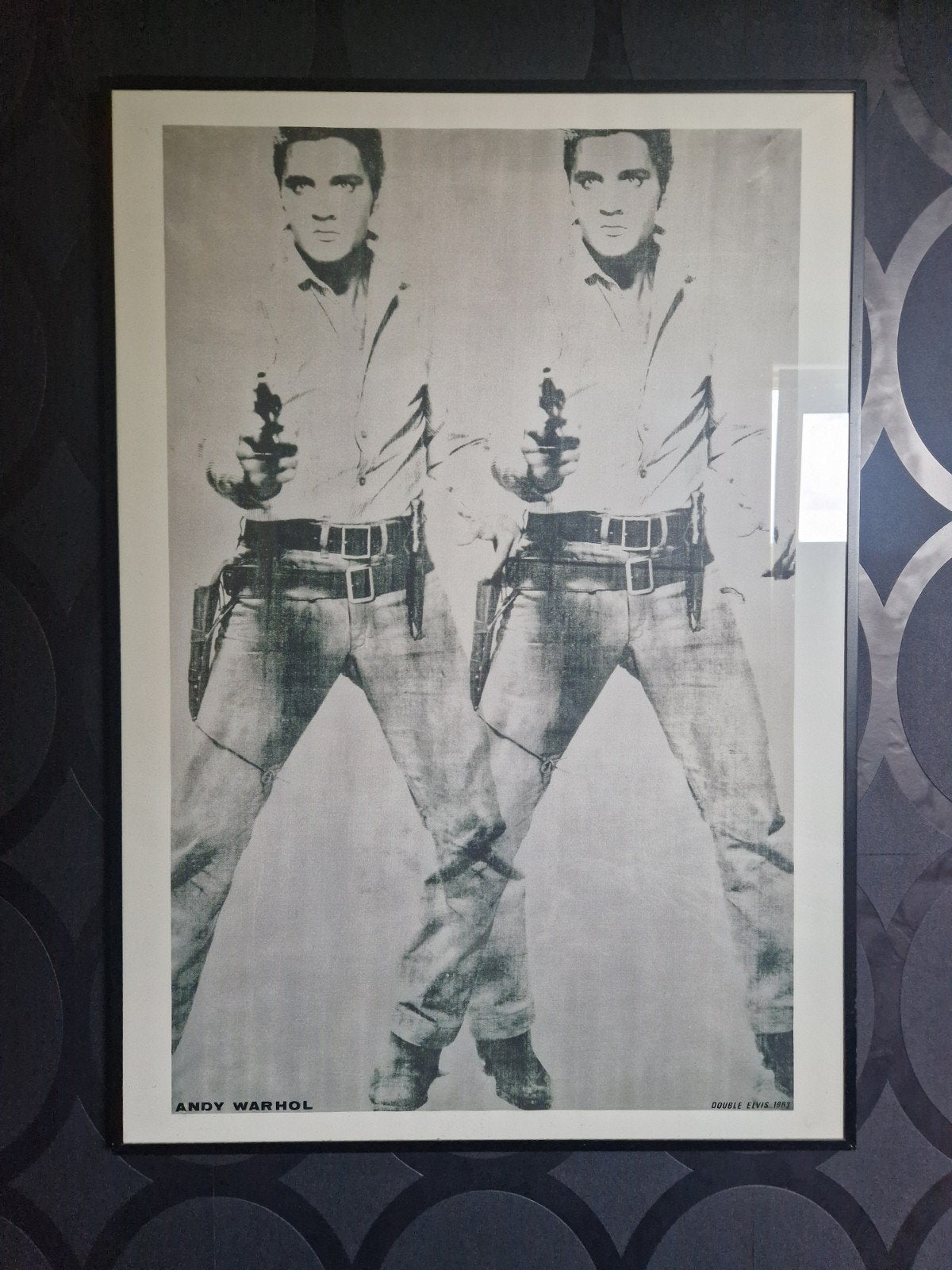 Lijst met Double Elvis - Andy Warhol, Ophalen, Poster, Ingelijst
