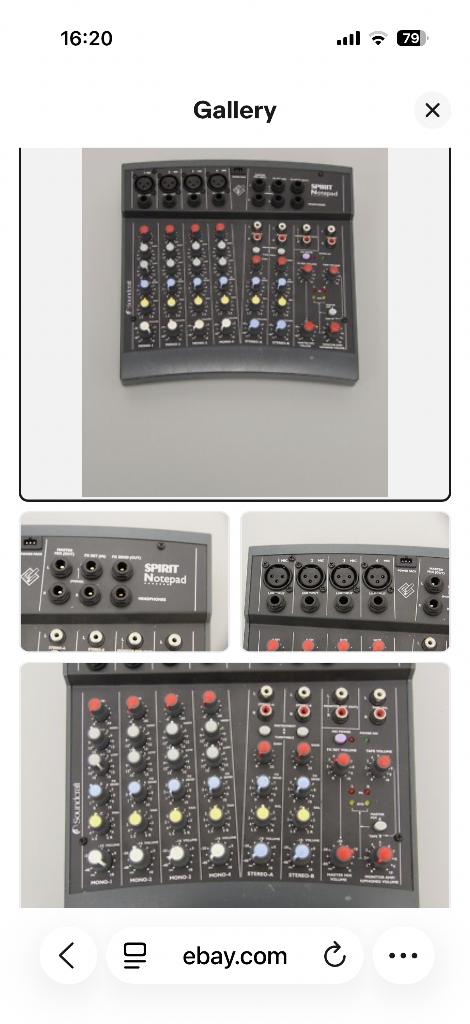 Sound craft Folio Spirit Notepad audiomixer/recorder, Muziek en Instrumenten, Ophalen, Gebruikt, 5 tot 10 kanalen, Microfooningang