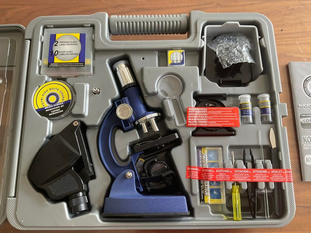 Konus microscoop set (100-1200x) - voor kinderen / tieners, Ophalen of Verzenden, Nieuw