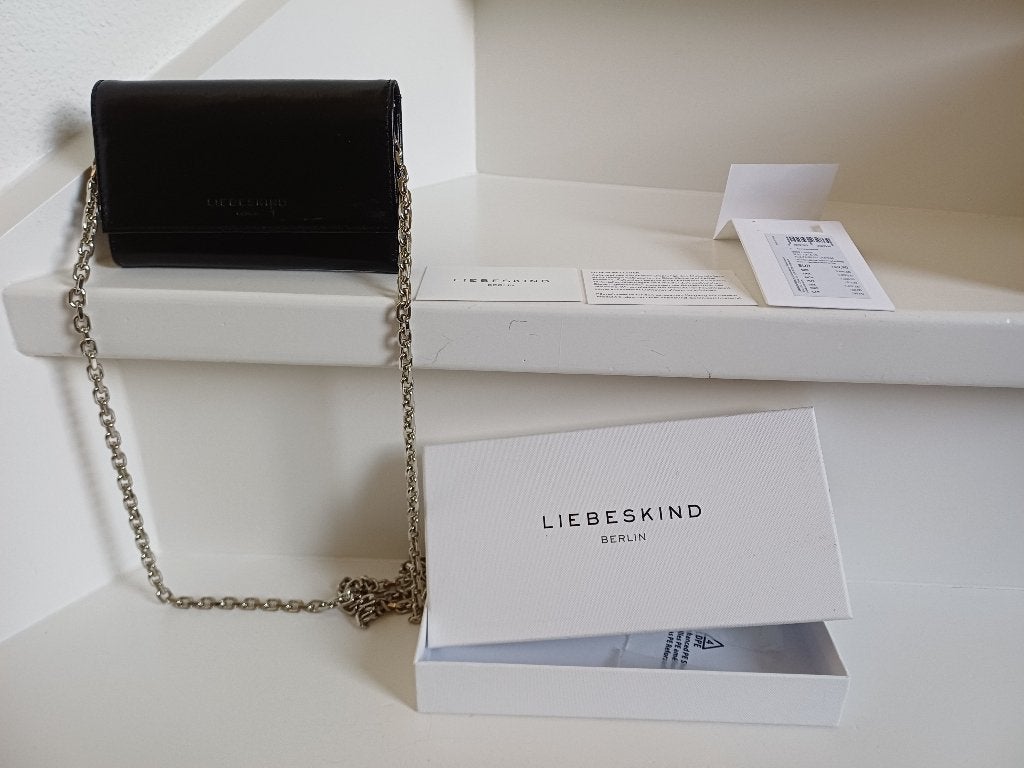 TAS LIEBESKIND BERLIN ZWART LEER NIEUW MET KAARTJES, Sieraden, Tassen en Uiterlijk, Tassen | Damestassen, Ophalen of Verzenden