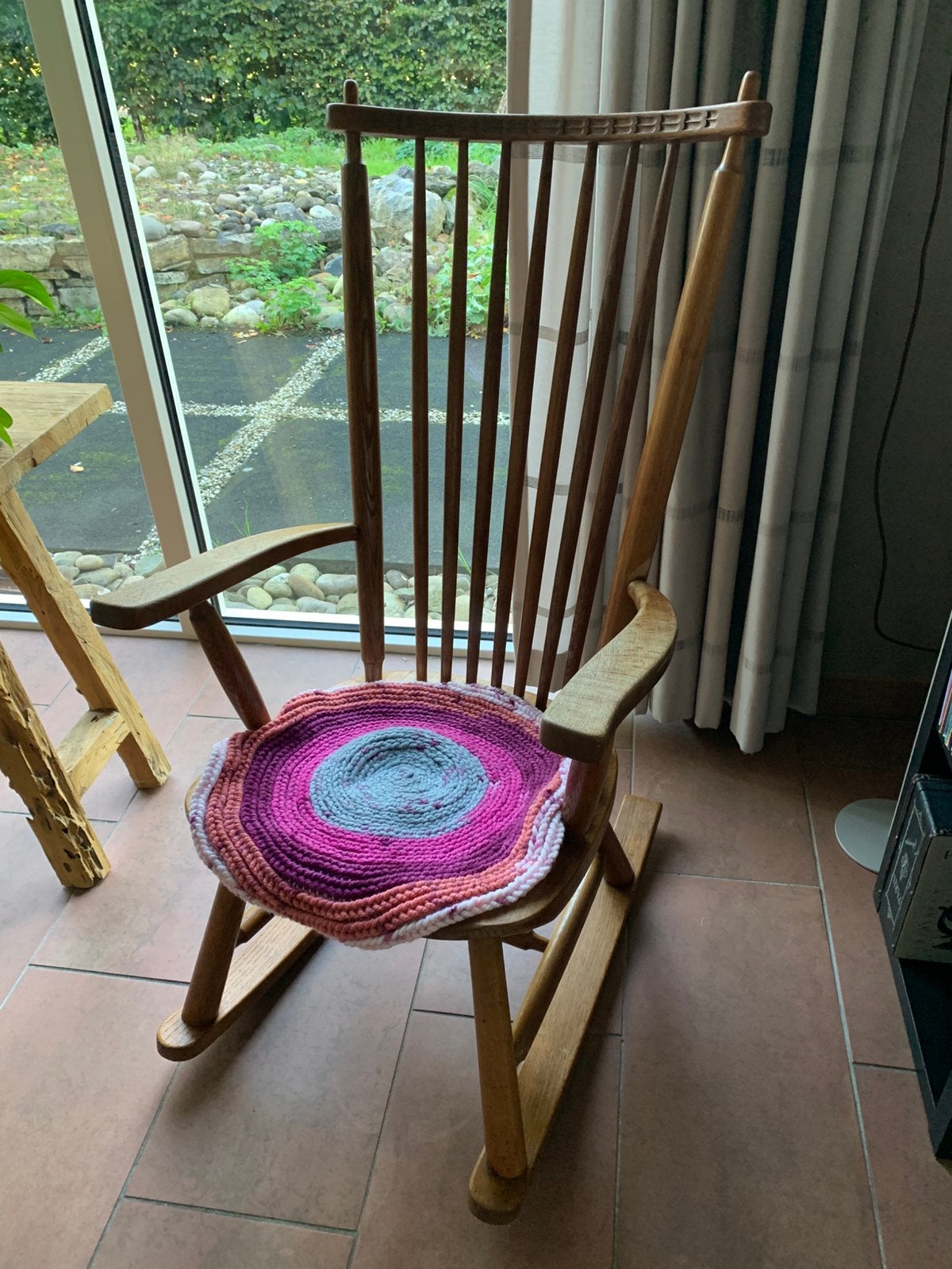 Een mooie degelijke antieke houten schommelstoel, Antiek en Kunst, Ophalen