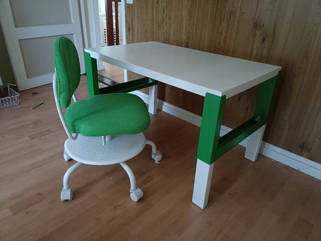 IKEA PÅHL kinderbureau met bureaustoel en opzetstuk 2x, Ophalen, Gebruikt, Tafel(s) en Stoel(en)