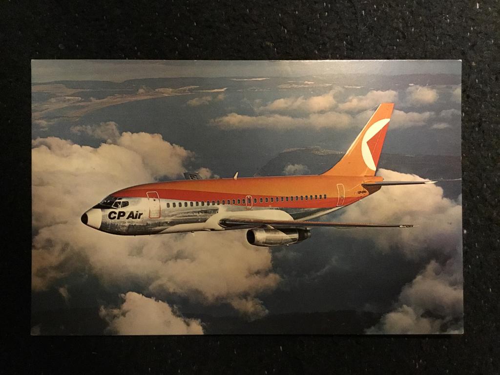 CP Air Boeing 737 Vliegtuig Ansichtkaart, Ophalen of Verzenden
