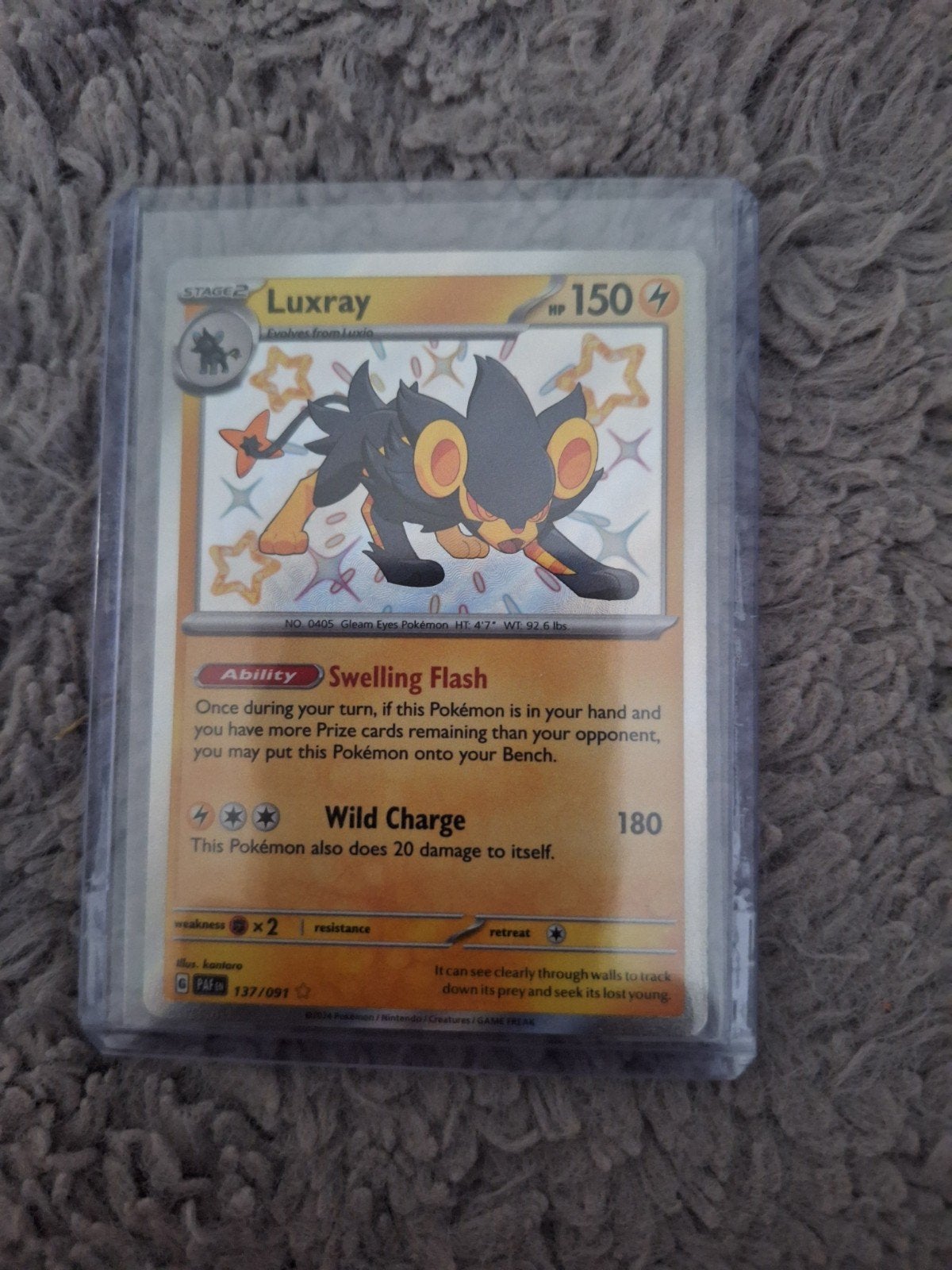 Luxray pokemon, Ophalen, Nieuw, Losse kaart, Foil