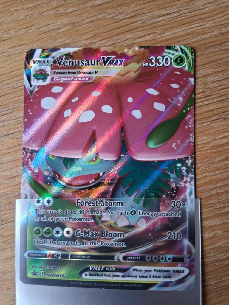 Pokemon Venusaur Vmax - swsh102, Ophalen of Verzenden, Zo goed als nieuw