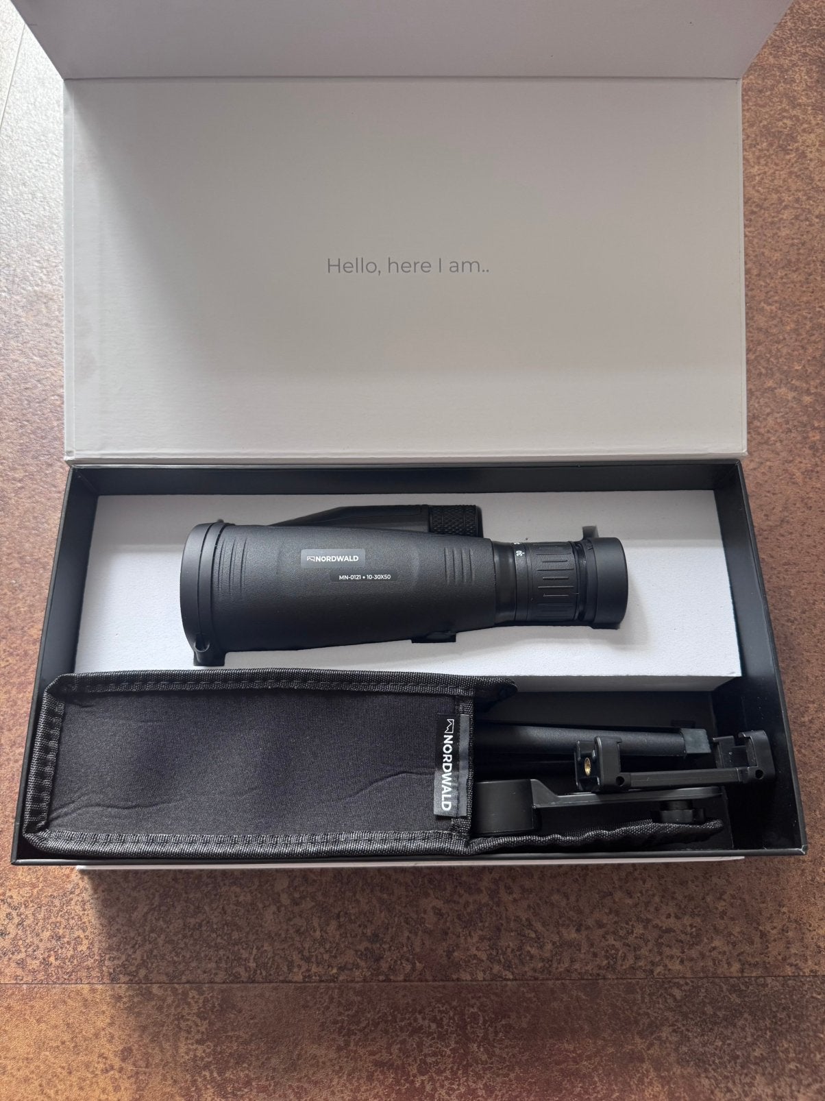 NORDWALD Spotting Scope / Telescoop – compleet in doos, Overige typen, Ophalen of Verzenden, Zo goed als nieuw, 20x of meer