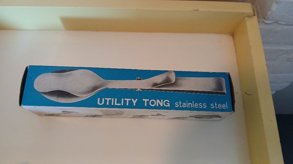 Roestvrijstalen Utility Tang - Nieuw in doos, Los bestek, Nieuw, Ophalen of Verzenden, Rvs of Chroom