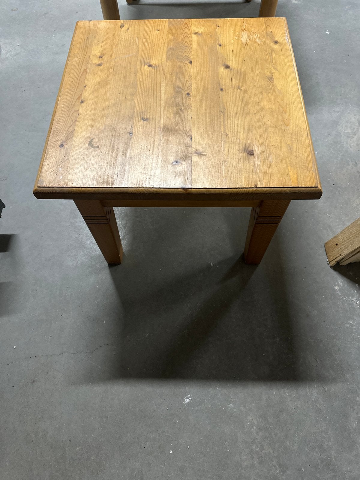 Houten bijzettafel - vierkant, Ophalen, Minder dan 50 cm, Gebruikt, 50 tot 100 cm