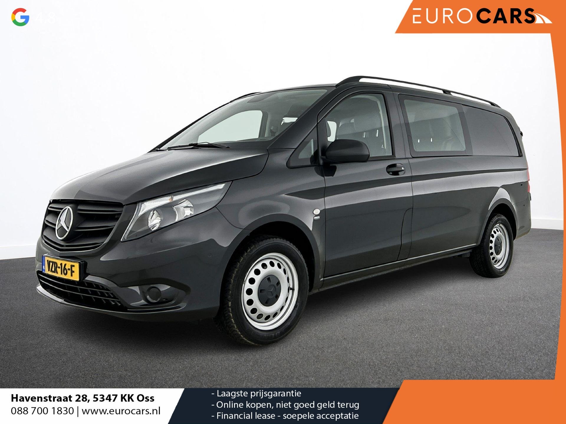 Mercedes-Benz Vito 114 CDI Lang Dubbele Cabine Automaat Airc, Auto's, Gebruikt, 4 cilinders, 2500 kg, Bedrijf
