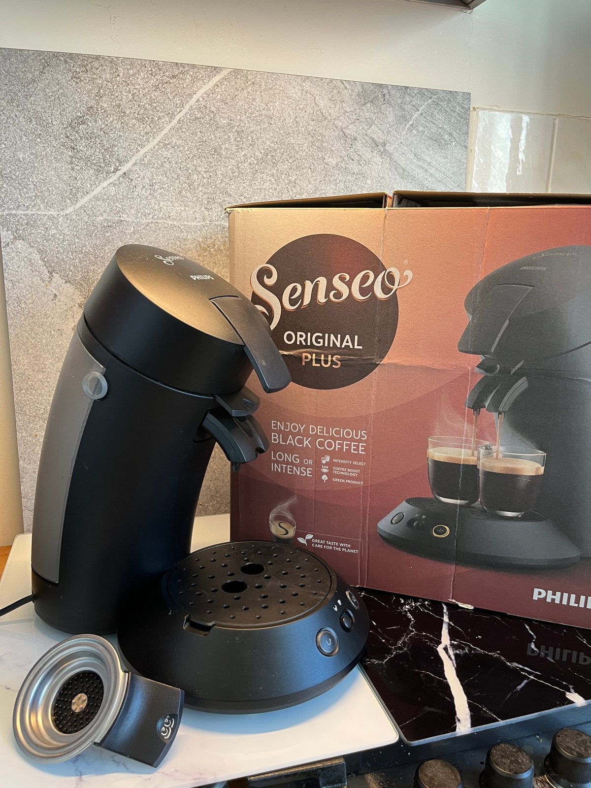 Senseo Original Plus Koffiezetapparaat Zwart, Ophalen, Koffiepads en cups, Koffiemachine, Zo goed als nieuw