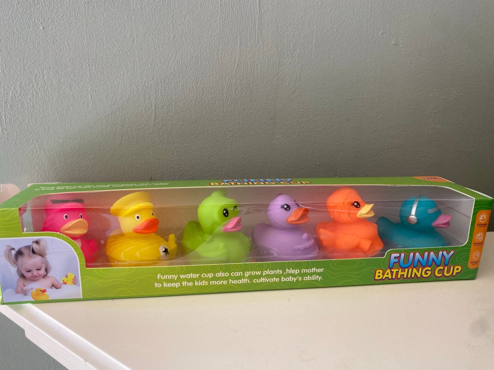 Leuke badeendjes set - 6 stuks in diverse kleuren, Kinderen en Baby's, Speelgoed | Badspeelgoed, Ophalen of Verzenden, Nieuw, Badeend