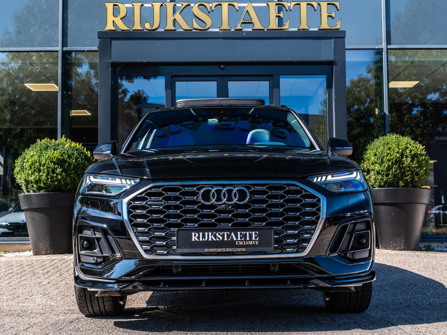 Audi Q5 Sportback 55 TFSI e S-Line|PANO|360°|ACC|21''|SFEER, Auto's, Automaat, Dealer onderhouden, Gebruikt, 4 cilinders
