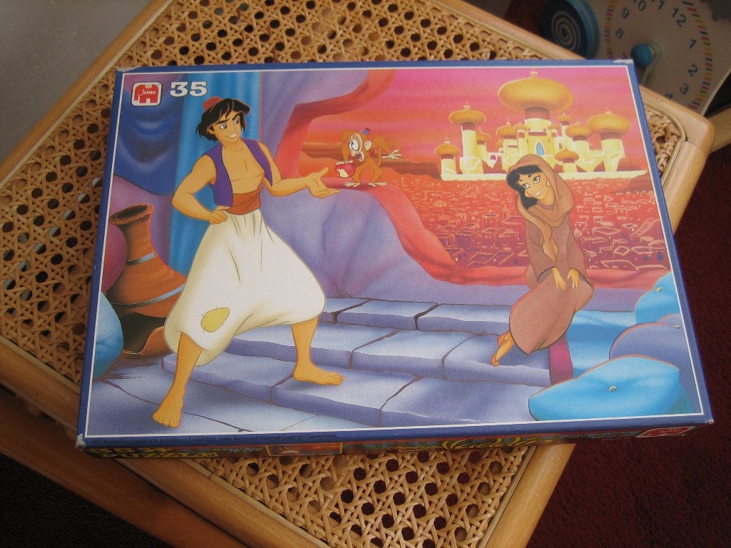 mooie Aladdin Disney's puzzel, 35 stukjes van Jumbo, Ophalen of Verzenden, 10 tot 50 stukjes, Gebruikt, 4 tot 6 jaar