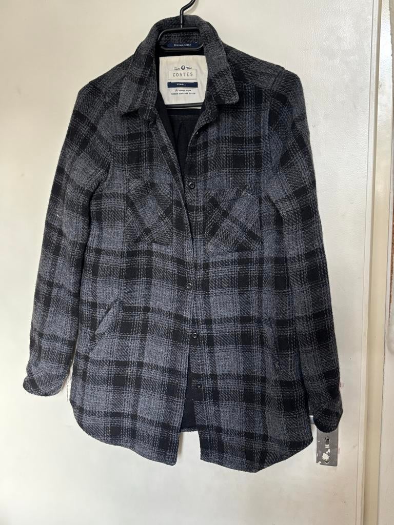 Costes geruite jas, Ophalen of Verzenden, Zo goed als nieuw, Maat 34 (XS) of kleiner, Grijs