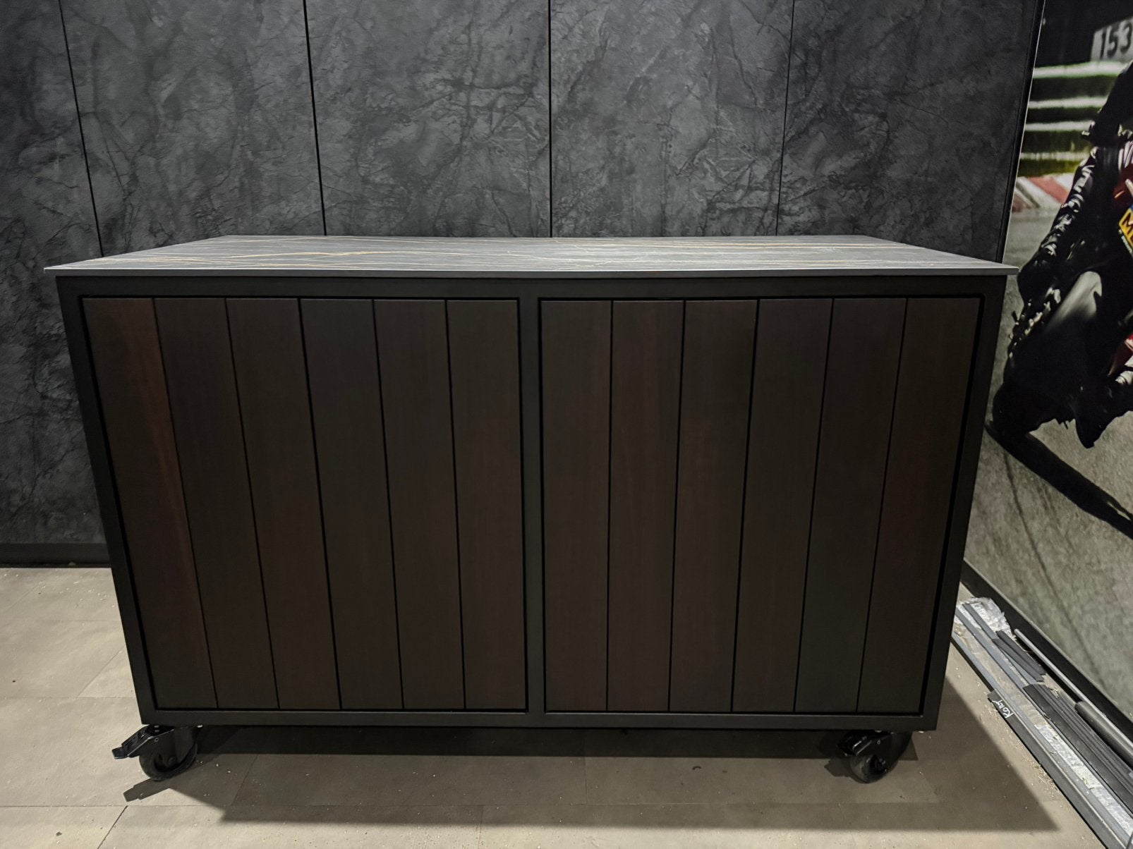 Buitenkeuken dekton laurent, gepoedcoat staal., Ophalen of Verzenden, Nieuw, Houtskool