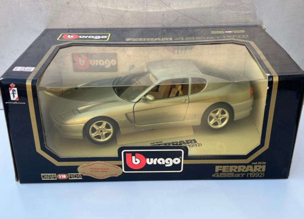 Model van de sportwagen Ferrari 456 GT Bburago 1:18, Ophalen of Verzenden, Zo goed als nieuw, Bburago