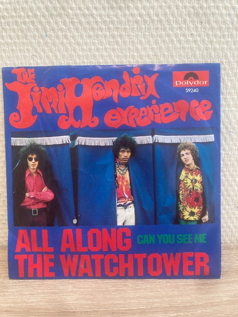 Jimi Hendrix all along the watchtower can you see me single, Ophalen of Verzenden, Zo goed als nieuw, 7 inch, Pop
