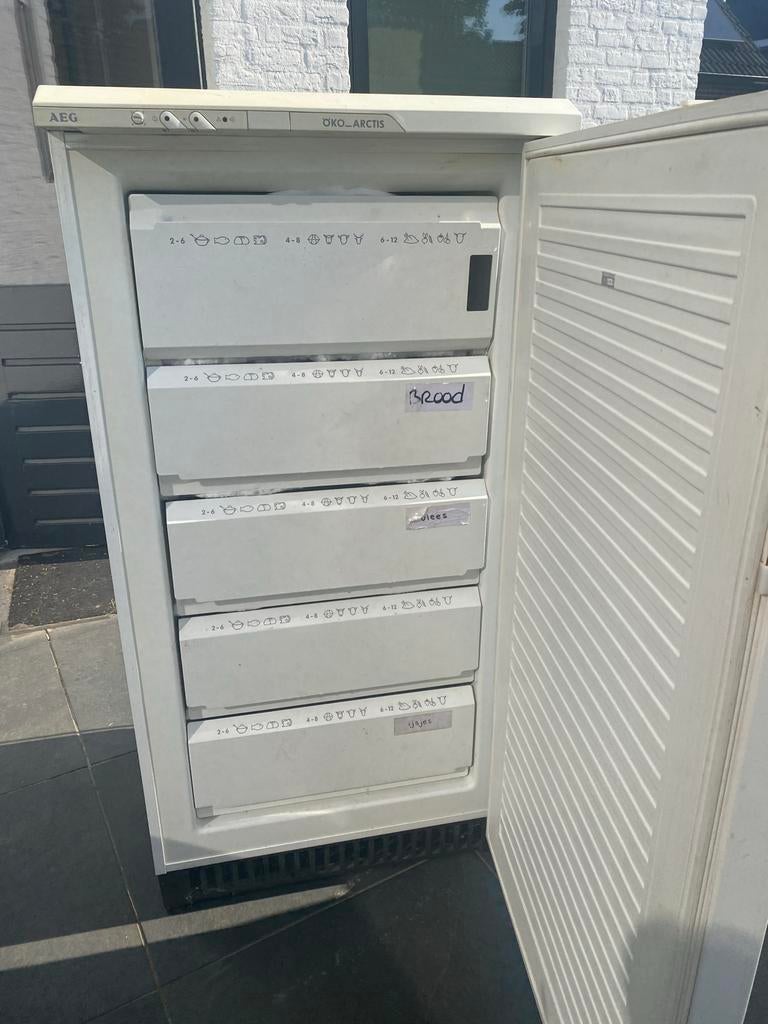 AEG Vriezer - Gratis Afhalen, Vrieskast, Gebruikt, Minder dan 60 cm, Vrijstaand