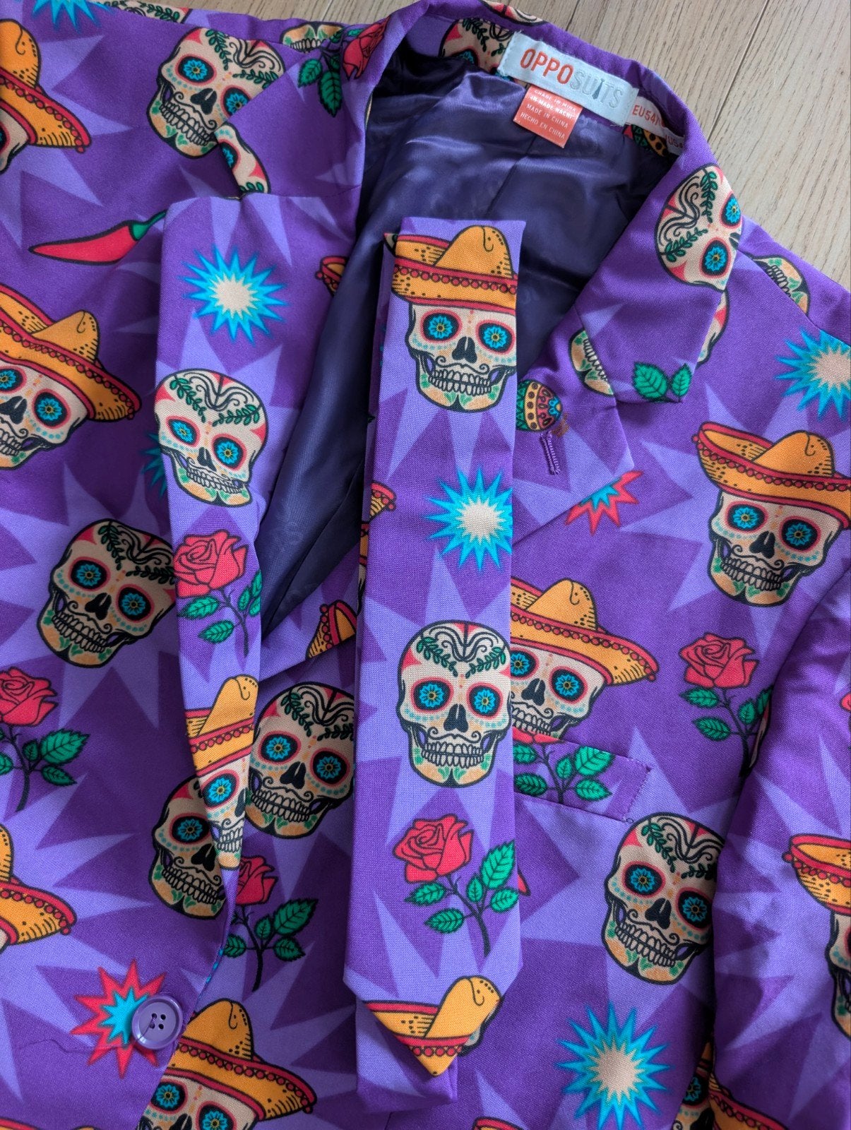 Opposuits El Muerto Pak - Maat 54 (L), Ophalen, Maat 52/54 (L), Opposuits, Paars