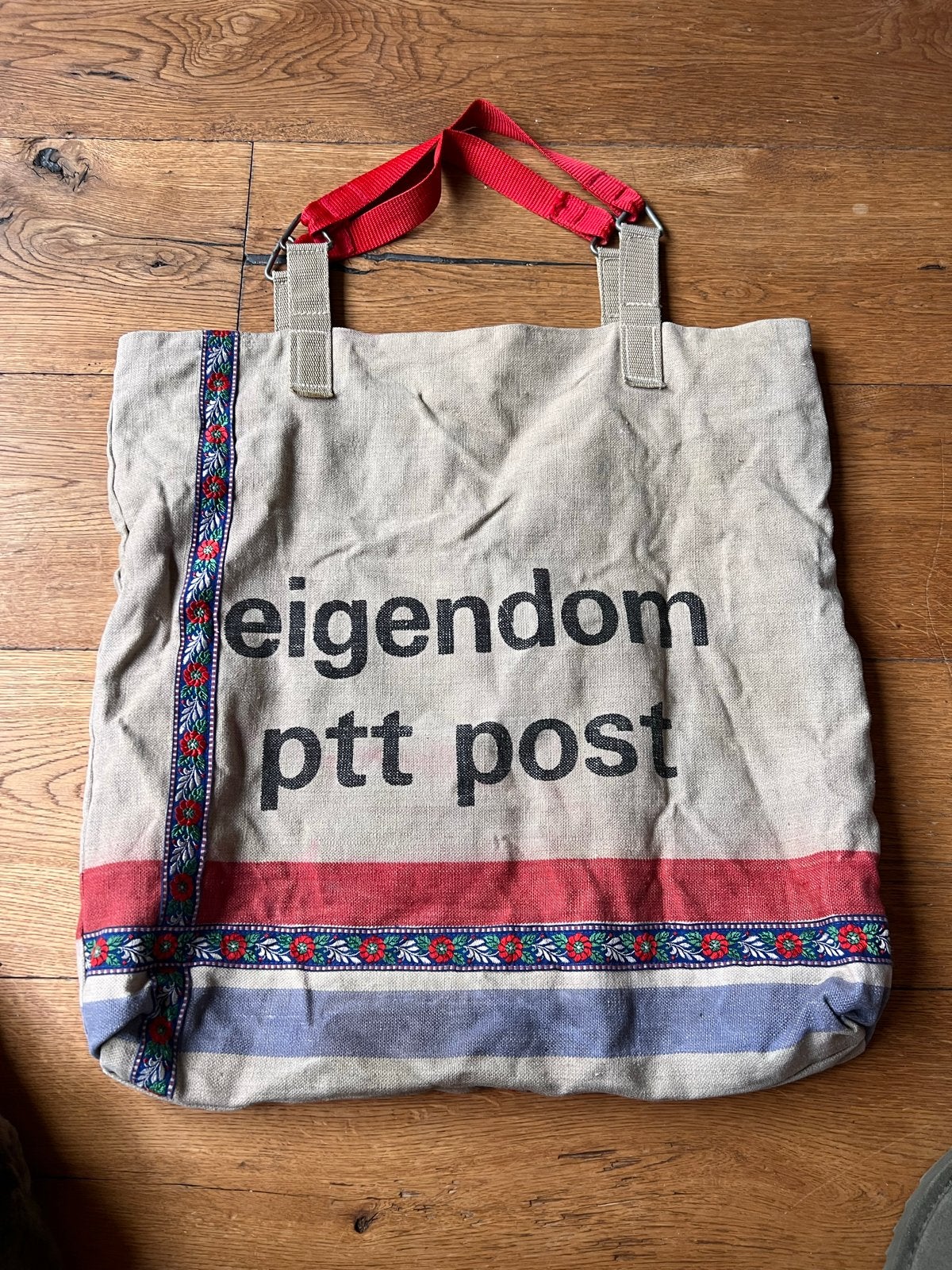 Unieke PTT Post Shopper - Vintage Stijl, Ophalen of Verzenden, Gebruikt, Beige, Shopper