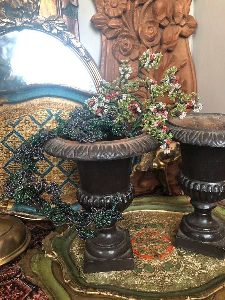 2  Glaskraaltjes Bloementakken  decoratie Handwerk, Ophalen of Verzenden