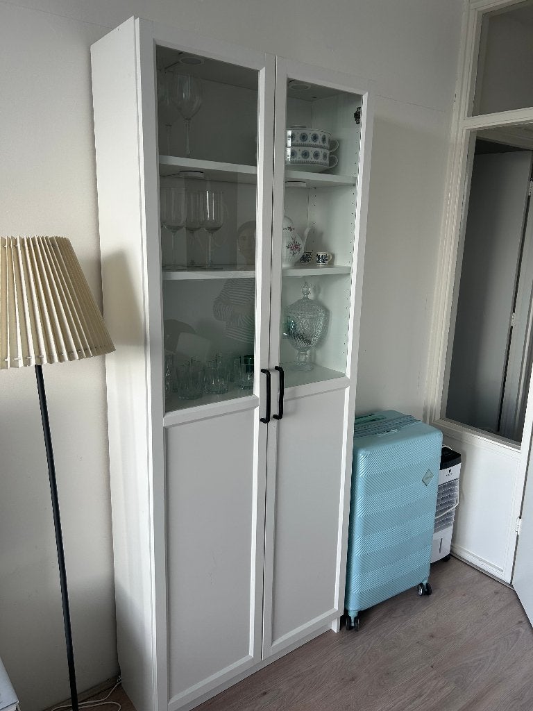 Billy vitrinekast, Ophalen, Gebruikt, 200 cm of meer, 50 tot 100 cm