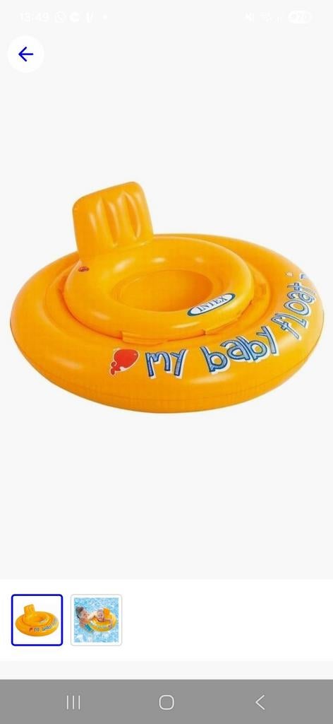 Intex My Baby Float zwemband - 8-11 kg, Kinderen en Baby's, Speelgoed | Badspeelgoed, Ophalen of Verzenden