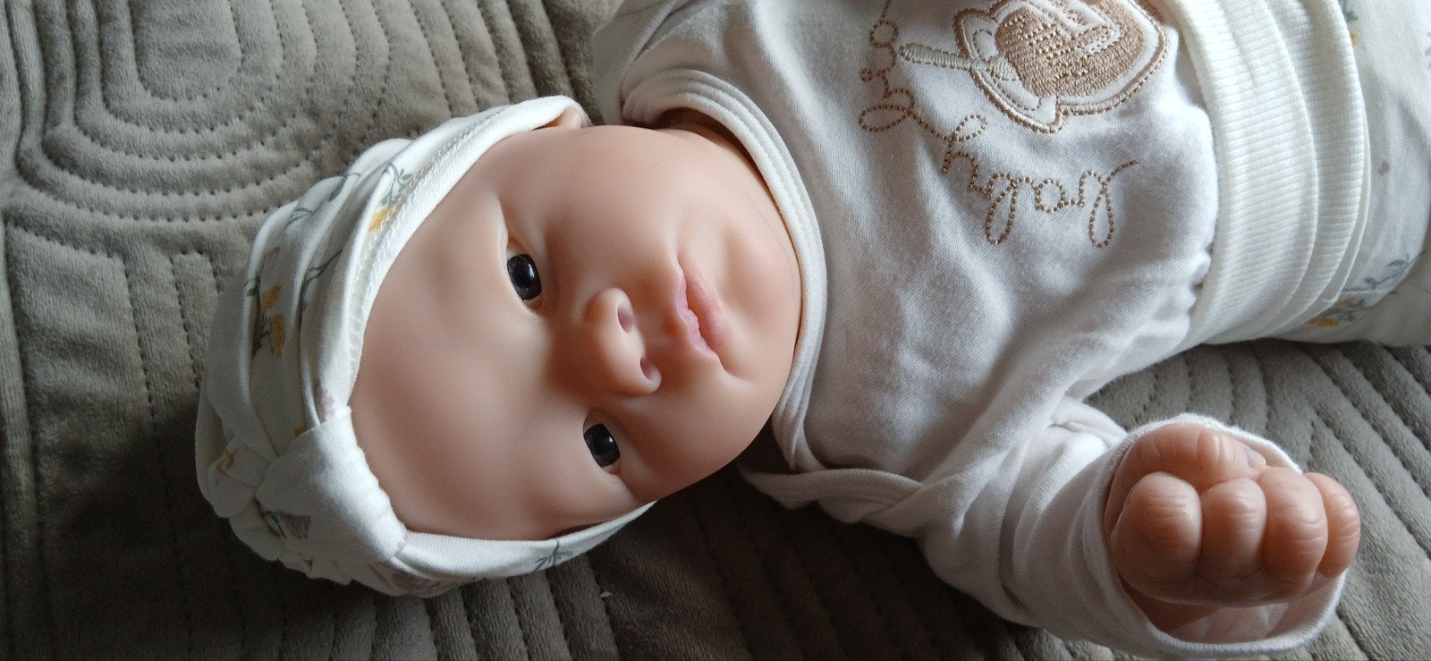 Reborn babypop uit Italië - Maat 50/56, Ophalen of Verzenden, Zo goed als nieuw, Babypop