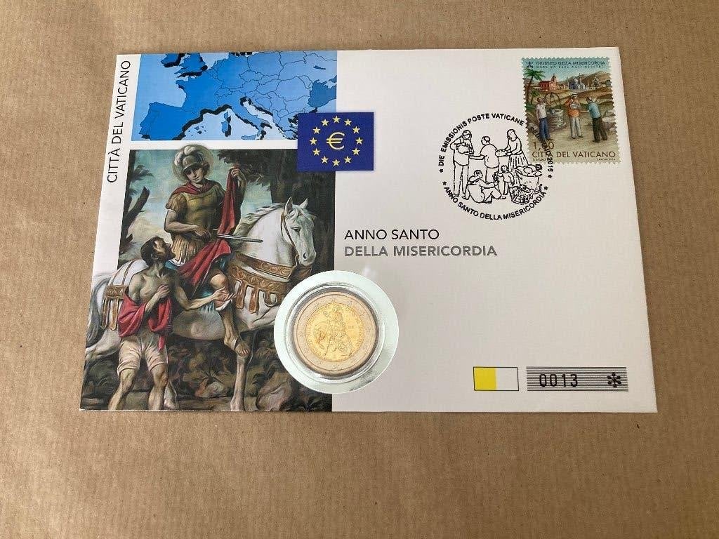 2 € Numisbrief. Vatikaan. 2016., Postzegels en Munten, Ophalen, Vaticaanstad, 2 euro, Losse munt